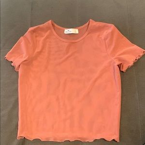 Hollister sheer shirt